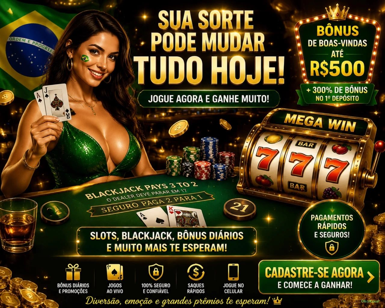 Roleta e blackjack Okokeur